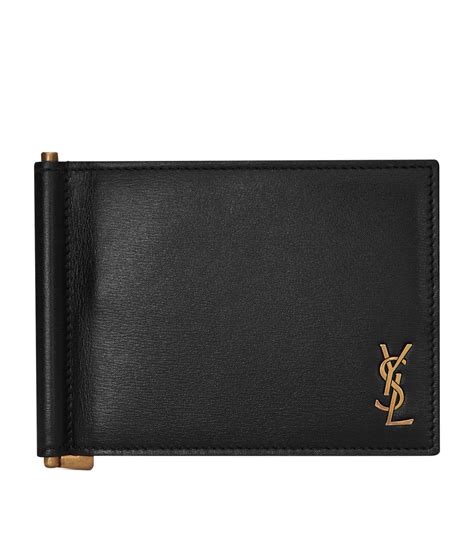 ysl mens wallet with money clip|saint laurent money clip wallet.